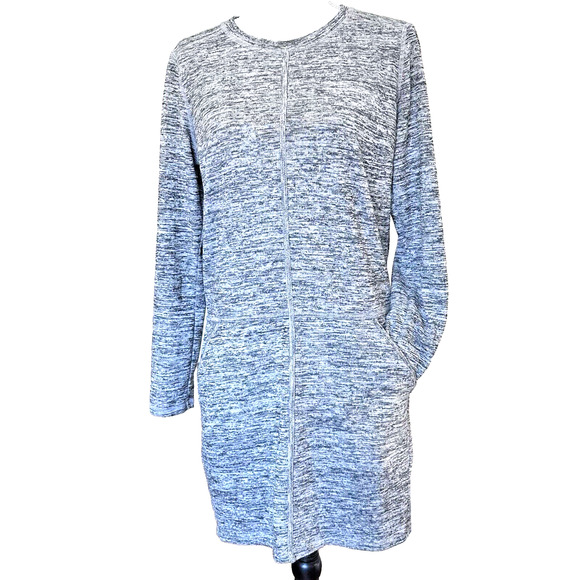 Athleta Destiny Techie Sz M Dress Heather Gray Sz M Athletic Comfort Pockets - Picture 1 of 5